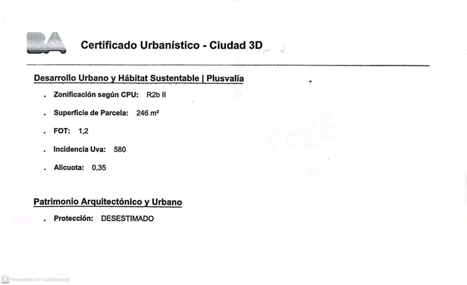Terreno en venta en Villa Urquiza